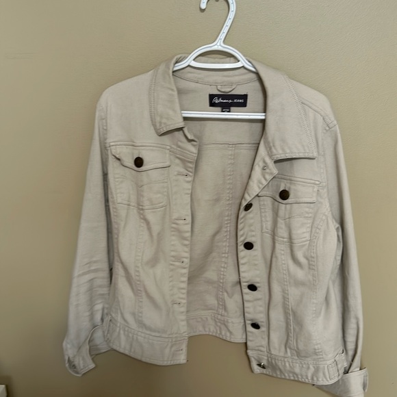 Reitmans Jeans tan Jean jacket - Picture 1 of 5